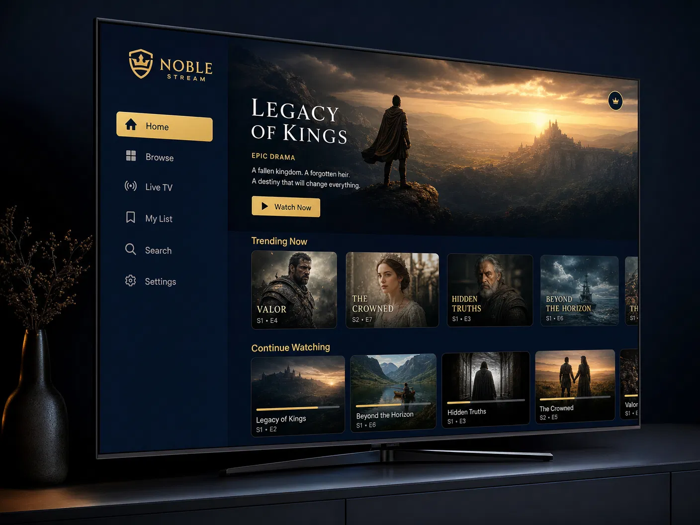 Launch TV Channel Interface